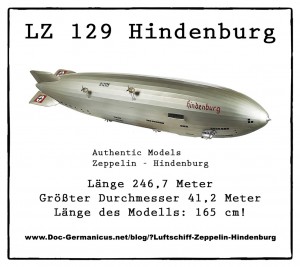 Authentic Models Zeppelin – 165cm Luftschiff “Hindenburg 1937″ Authentic Models Zeppelin – 165cm Luftschiff “Hindenburg 1937″